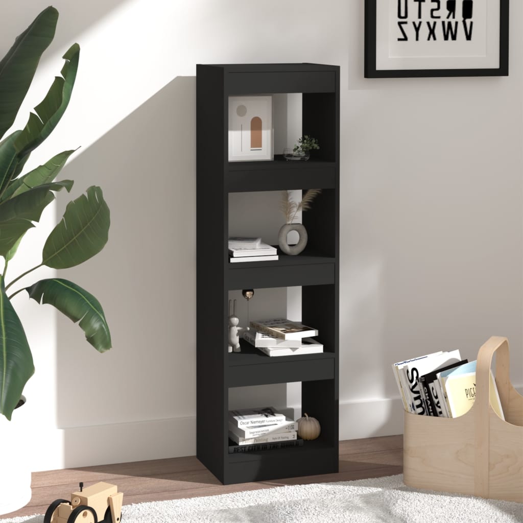 NNEVL Book Cabinet/Room Divider Black 40x30x135 cm