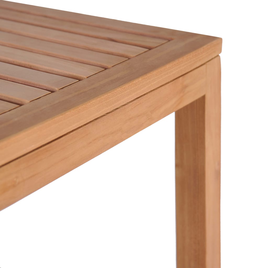 NNEVL 4-Tier Bathroom Storage Rack Solid Teak 42x42x165 cm