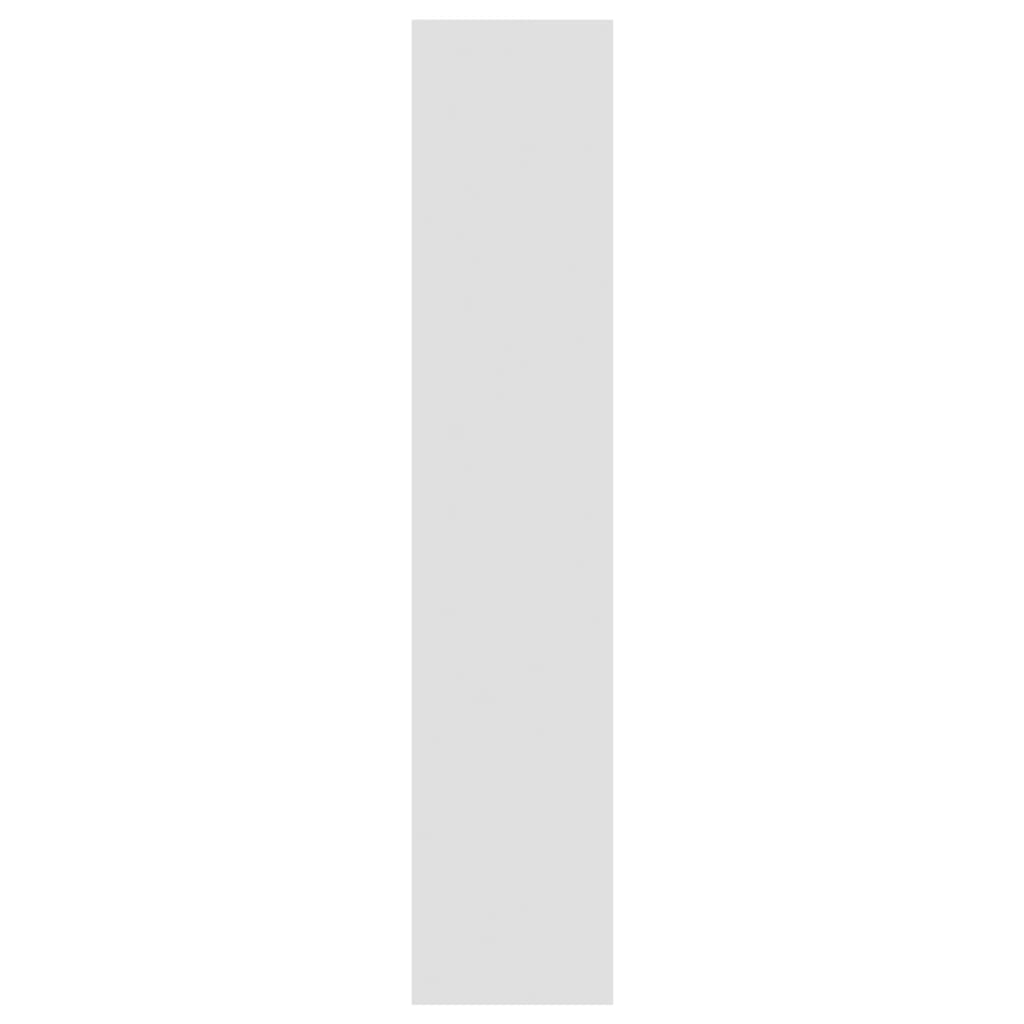 NNEVL Wall Shelf White 90x16x78 cm Chipboard