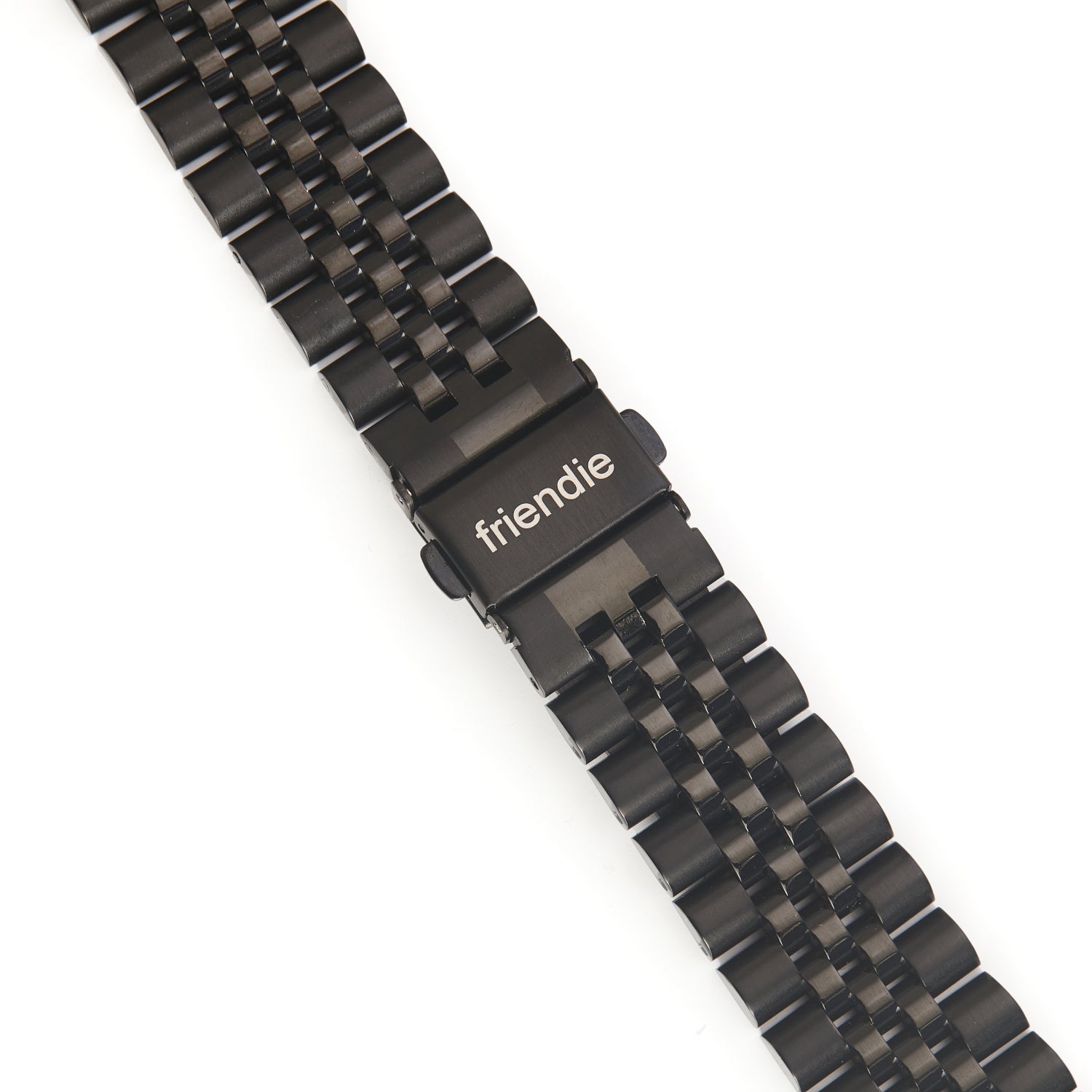 Stainless Steel Link Bracelet Band - The Perth in Black Small - Compatible with Apple Watch Size 38mm to 41mm-3
