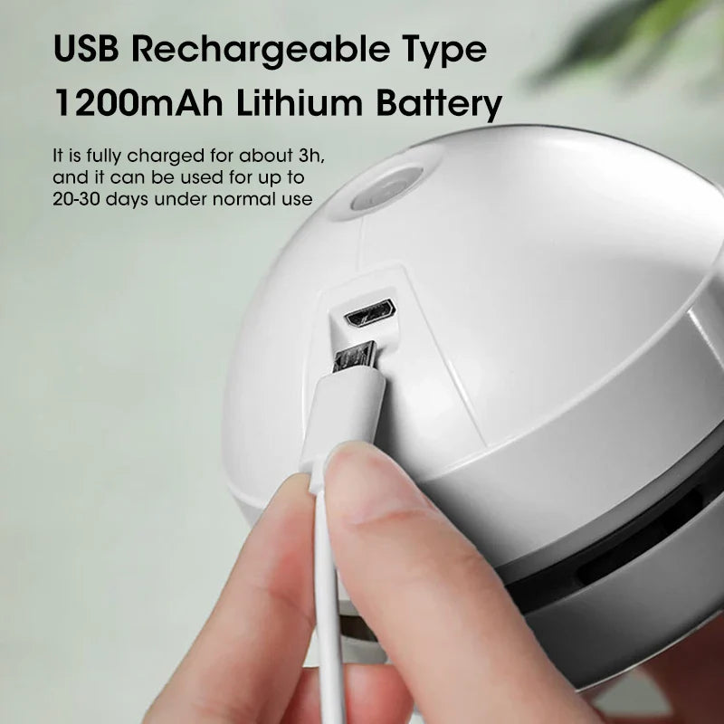 NNEOBA Desktop Wireless Robot Vacuum Cleaner USB Charge