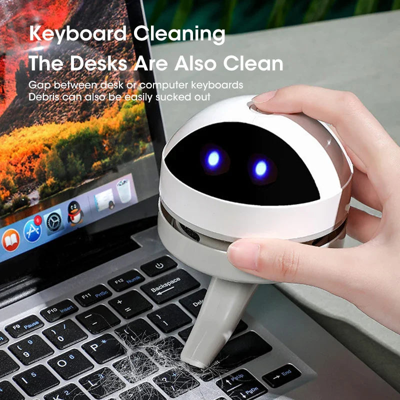 NNEOBA Desktop Wireless Robot Vacuum Cleaner USB Charge