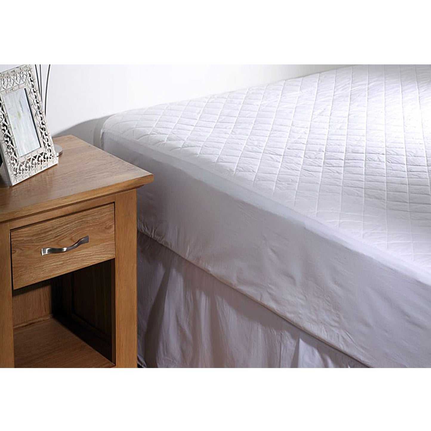 NNEDSZ Georges Fine Linens 100% COTTON Quilted Mattress Protector 35cm Wall SINGLE