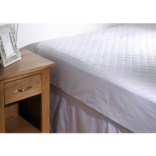 NNEDSZ Georges Fine Linens 100% COTTON Quilted Mattress Protector 35cm Wall SINGLE