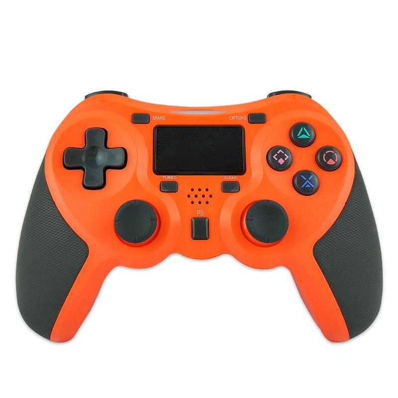 NNEDSZ Wireless Bluetooth Game Controller For Ps4 - Rubberized - Orange