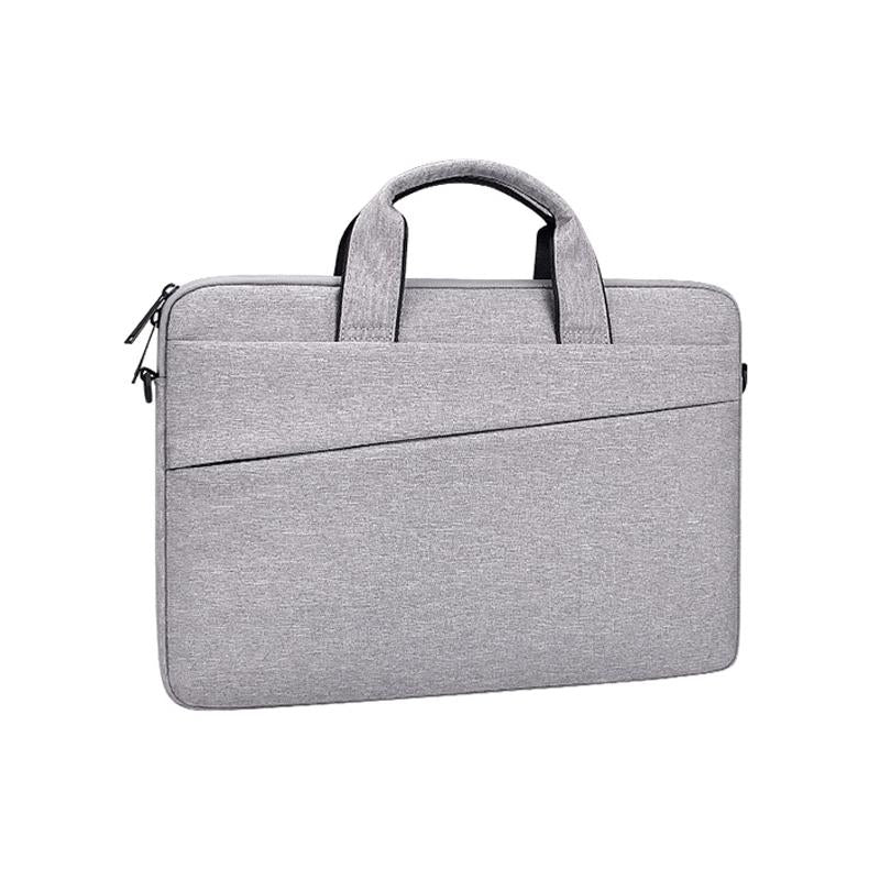 NNEDSZ Portable 14.1 Laptop Tablet Bag With Dual Pockets And Soft Handle - Grey