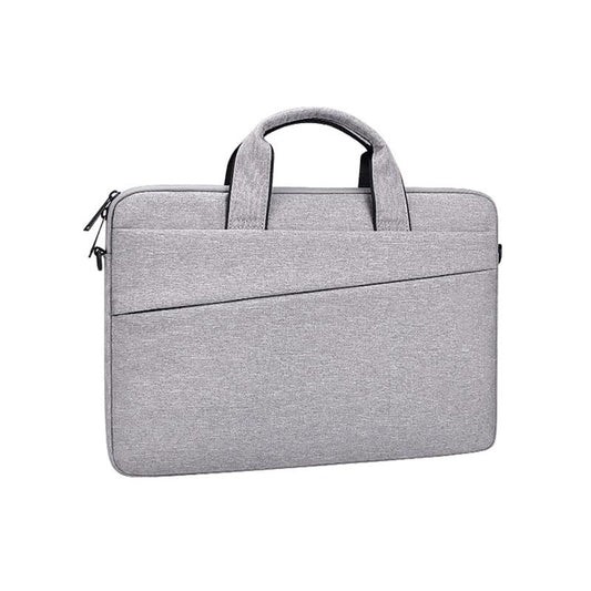 NNEDSZ Portable 14.1 Laptop Tablet Bag With Dual Pockets And Soft Handle - Grey